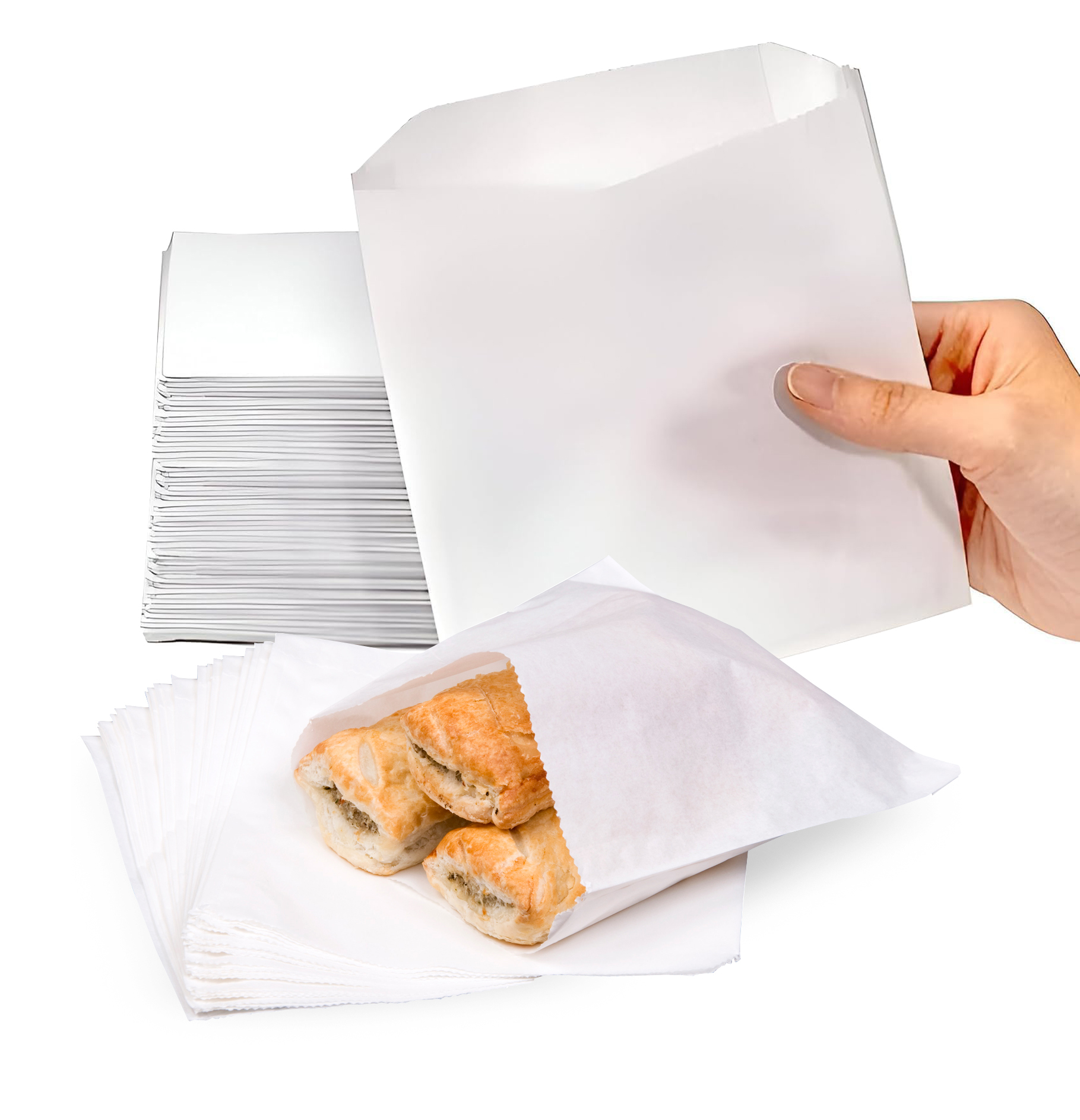 Grease proof sandwich takeaway bags
