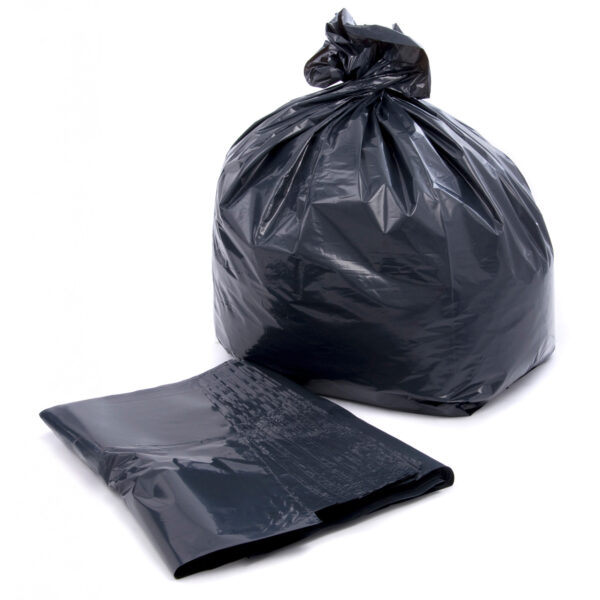 black refuse sacks bin bags sacks