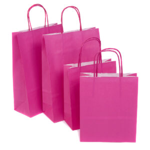 coloured paper carrier bags twist handle