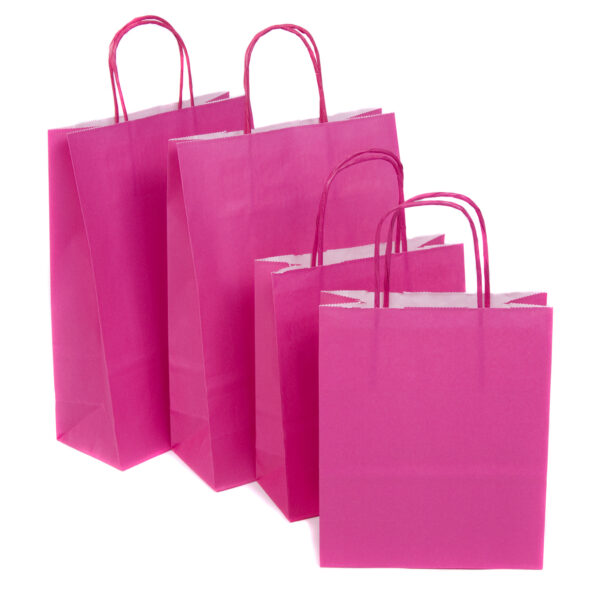 coloured paper carrier bags twist handle