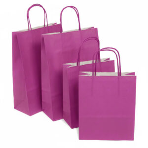 coloured paper carrier bags twist handle